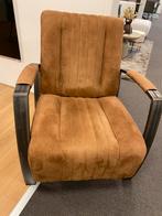 Gave fauteuil! Microvezel stof, Ophalen, 75 tot 100 cm, Zo goed als nieuw, Metaal