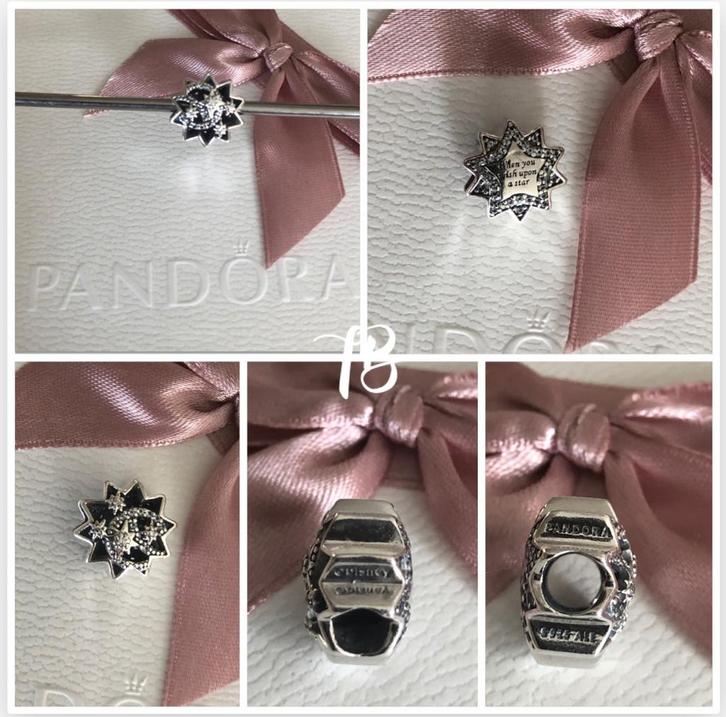 Originele Pandora Disney bedel: ‘Wish upon a star’, Sieraden, Tassen en Uiterlijk, Bedels, Nieuw, Pandora, Zilver, 1 bedel, Ophalen of Verzenden