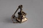 Miniatuur zilveren telefoon, Verzenden, Zilver