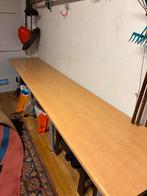 Groot Bureau Blad 3 meter lang met 8 Poten, Ophalen, Minder dan 50 cm, Gebruikt, 200 cm of meer