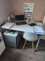 Bureau - 120x75x80cm - Uitbreidbaar tot 900cm!, Ophalen, Gebruikt, Bureau