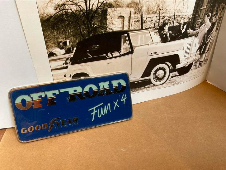Emaille Car Badge Good Year-Off Road ca 1980, Auto diversen, Auto-accessoires, Ophalen of Verzenden