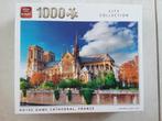 Puzzle Notre Dame Cathedral - 1000 stukjes (Bieden of Ruilen, Ophalen of Verzenden, 500 t/m 1500 stukjes, Zo goed als nieuw, Legpuzzel