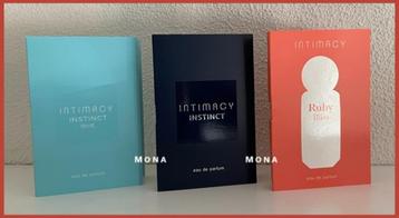 Intimacy set 3 parfum samples proefjes testers monsters beschikbaar voor biedingen