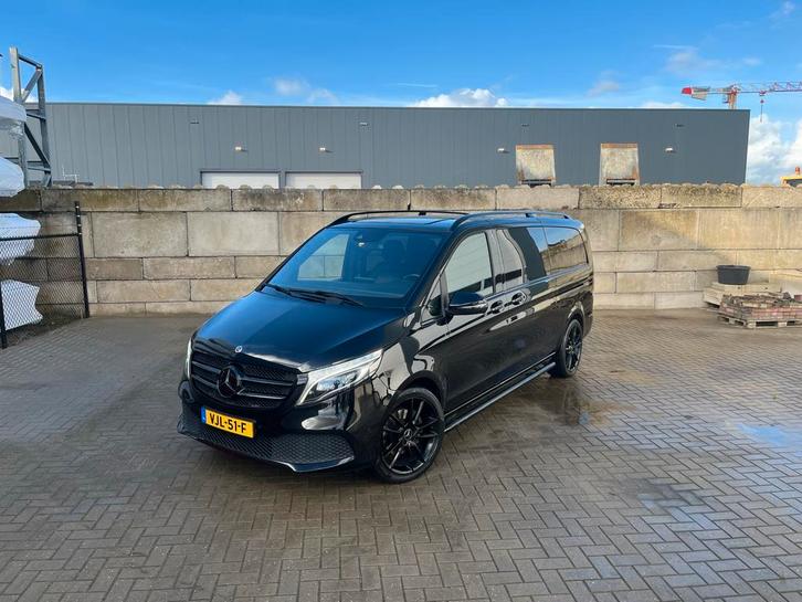 Mercedes-Benz V250 diesel 2019 Zwart, Auto's, Bestelauto's, Bedrijf, Achteruitrijcamera, Airbags, Airconditioning, Bluetooth, Elektrische achterklep