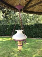 Antiek olielampje, Tuin en Terras, Buitenverlichting, Wandlamp, Ophalen of Verzenden, 50 tot 250 watt, IJzer