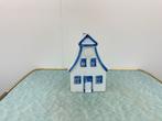 Keramiek huisje waxinelicht – decoratie blauw/wit, Overige materialen, Blauw, Ophalen of Verzenden, Zo goed als nieuw