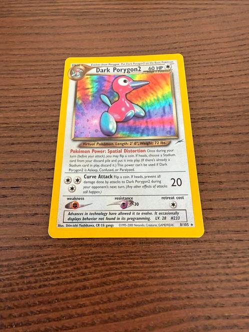 Dark Portgon 2 holo, Hobby en Vrije tijd, Verzamelkaartspellen | Pokémon, Zo goed als nieuw, Losse kaart, Ophalen of Verzenden