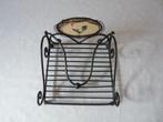 Zwarte servettenhouders met stop metaal 19 cm x 19 cm., Ophalen of Verzenden, Zo goed als nieuw