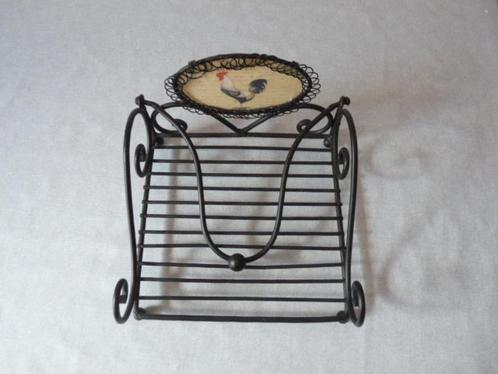 Zwarte servettenhouders met stop metaal 19 cm x 19 cm., Huis en Inrichting, Keuken | Keukenbenodigdheden, Zo goed als nieuw, Ophalen of Verzenden