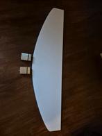 Witte planchet met chroom houders, Ophalen, Minder dan 50 cm, Gebruikt, Wit