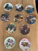 Franklin Mint bordjes thema honden, Ophalen of Verzenden
