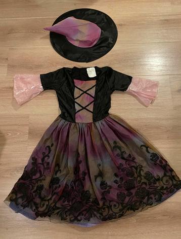 Leuk heksenkostuum voor Halloween maat 128 beschikbaar voor biedingen