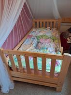 Eenpersoonsbed - met handig rekje voor jonge kinderen, Ophalen, Gebruikt, 70 tot 85 cm, Lattenbodem