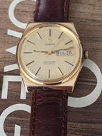 Omega Seamaster Automatic Day-Date Cal.1020, Leer, Staal, Polshorloge, Ophalen of Verzenden