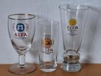 Alfa bierglazen, Verzamelen, Biermerken, Overige merken, Glas of Glazen, Ophalen of Verzenden, Zo goed als nieuw