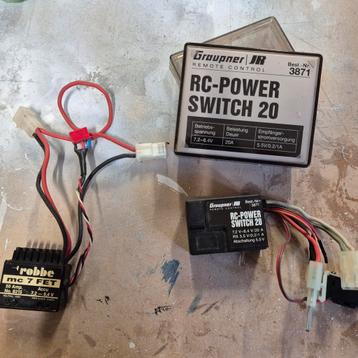2 vintage rc Graupner en Robbe motor regelunits beschikbaar voor biedingen