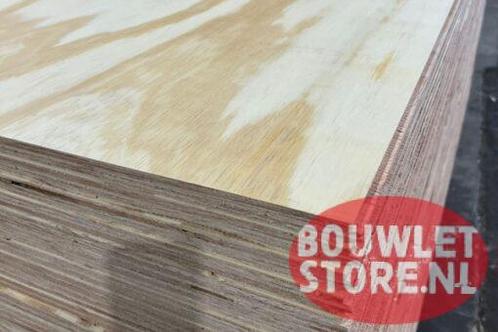 Underlayment 18 mm platen Radiata Pine B/C platen zichtwerk, Doe-het-zelf en Verbouw, Platen en Panelen, Nieuw, Hout, Minder dan 20 mm