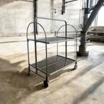 Vintage inklapbare bar cart / bijzettafel op wieltjes, Ophalen, Noord-Brabant