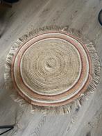 Rond juten vloerkleed, Huis en Inrichting, Stoffering | Tapijten en Kleden, Crème, Rond, Bohemian, Ophalen of Verzenden