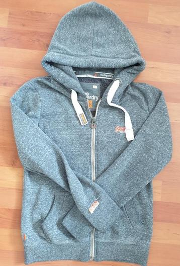 Superdry herenhoodie met rits. Maat XS beschikbaar voor biedingen