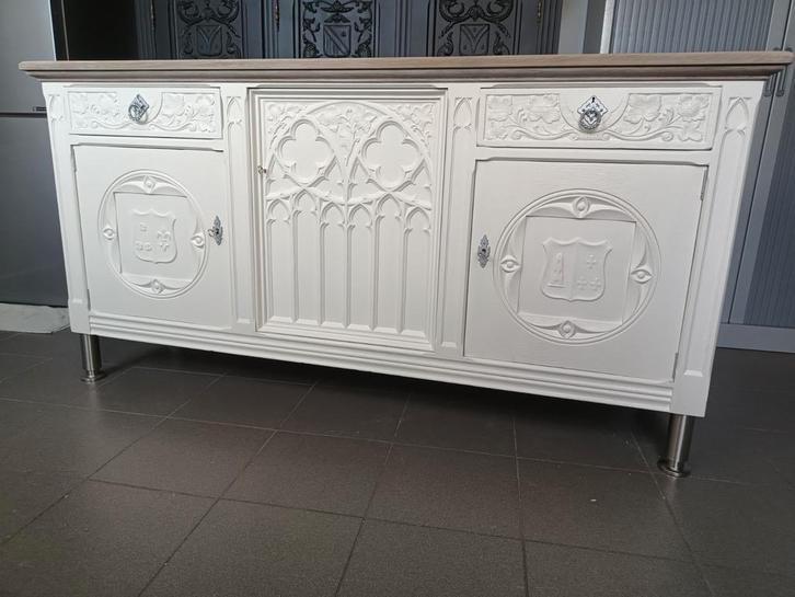 Eikenhouten dressoir, Huis en Inrichting, Kasten | Dressoirs, Zo goed als nieuw, 150 tot 200 cm, 25 tot 50 cm, Ophalen