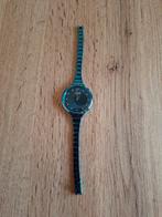 Regal dames horloge. Blauw metallic. Haaksluiting., Ophalen of Verzenden, Zo goed als nieuw, Staal, Overige merken