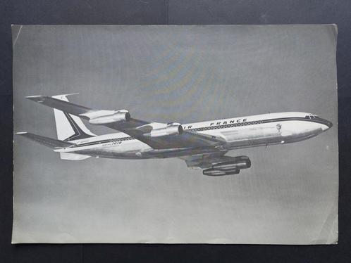 Poster van een Air France Boeing 707-320 (F782), Verzamelen, Luchtvaart en Vliegtuigspotten, Gebruikt, Kaart, Foto of Prent, Ophalen of Verzenden