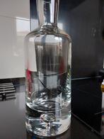 Zware Glazen Karaf met Bubble - 26cm, Huis en Inrichting, Wit, Ophalen of Verzenden, Minder dan 50 cm, Glas