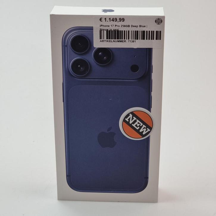 iPhone 17 Pro 256GB Deep Blue | Nieuw in seal, Telecommunicatie, Mobiele telefoons | Apple iPhone, Nieuw
