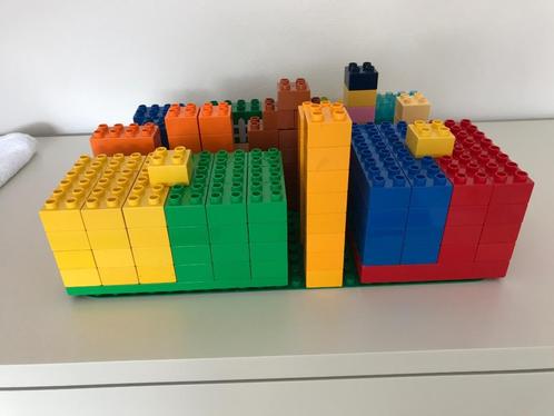 Lego duplo groene grondplaat (38bij38cm) met bouwstenen., Kinderen en Baby's, Speelgoed | Duplo en Lego, Zo goed als nieuw, Duplo