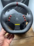 Logitech Momo Racing Stuurwiel incl pedalen en voeding, D, Gebruikt, Ophalen of Verzenden, D