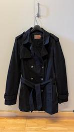 Zwarte korte trenchcoat van Saint Tropez, Zwart, Ophalen of Verzenden, Zo goed als nieuw, Maat 34 (XS) of kleiner