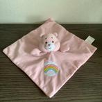 Care & bears beer knuffeldoekje doekje roze met regenboog, Kinderen en Baby's, Speelgoed | Knuffels en Pluche, Ophalen of Verzenden