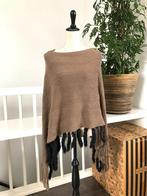 Bruine Poncho met Franjes - Romano, Kleding | Dames, Ophalen of Verzenden, Zo goed als nieuw