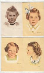 3 prachtig gelopen Kaarten met Foto's van Kinderen (1947), 1940 tot 1960, Ongelopen, Kinderen, Verzenden