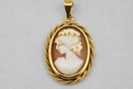 14 karaat gouden Hanger met Caméé 2138-G, Ophalen of Verzenden, Goud, Hanger, Met edelsteen
