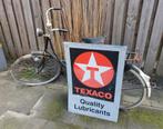 TEXACO origineel oud blikken bord, Ophalen of Verzenden, Gebruikt, Reclamebord