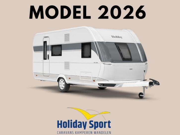 Hobby De Luxe 490 KMF, Caravans en Kamperen, Caravans, Bedrijf, tot en met 5, 1000 - 1250 kg, Treinzit, Hobby, Dwars-stapelbed