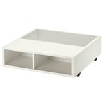 2 Ikea bedlades/nachtkastjes wit, Huis en Inrichting, Slaapkamer | Nachtkastjes, Ophalen, Zo goed als nieuw, Hout, Minder dan 55 cm