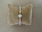 Pastel multi kleuren kralen armband met klaver ibiza boho, Overige kleuren, Kunststof of Plastic, Nieuw, Ophalen of Verzenden