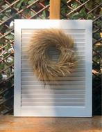 Charmante schutter/luik met Rieten Krans, Ophalen of Verzenden, Zo goed als nieuw