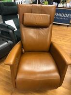 Sta op stoel Relaxfauteuil Prominent leer op draaiplateau, Huis en Inrichting, Gebruikt, Minder dan 75 cm, Leer, Ophalen of Verzenden