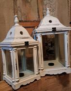 2 Decoratieve Lantaarns, Huis en Inrichting, Ophalen, Gebruikt, 25 tot 50 cm, Hout
