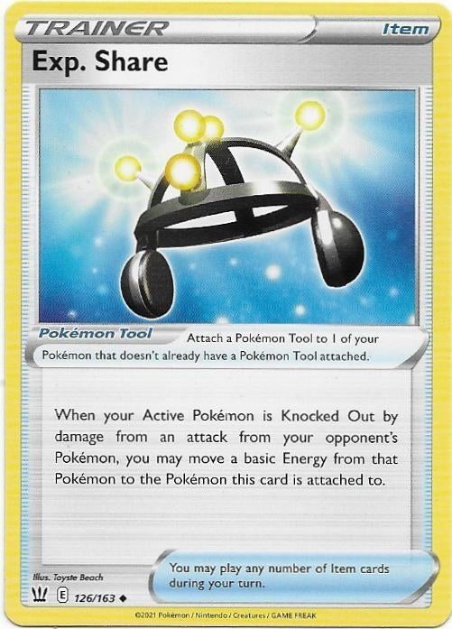 Battle Styles,  Exp. Share [uncommon] 126/163, Verzenden, Nieuw, Losse kaart