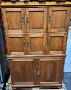 Vintage houten kast met deuren, Huis en Inrichting, Kasten | Buffetkasten, Gebruikt, 100 tot 150 cm, 25 tot 50 cm, 50 tot 100 cm