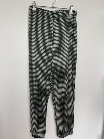 Amaya Amsterdam chiffon pull on broek bruin met print maat S beschikbaar voor biedingen