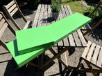 Wandplank, groen, 110x26 cm en 30x26 cm, Ophalen, Gebruikt