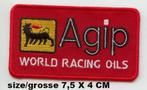 AGIP logo ROOD Patch voor Ducati - Guzzi - Laverda - Alfa, Verzenden, Nieuw