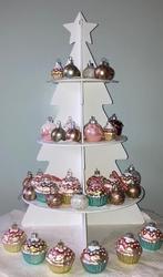 Vintage cupcake kerstbal, Diversen, Kerst, Ophalen of Verzenden, Gebruikt